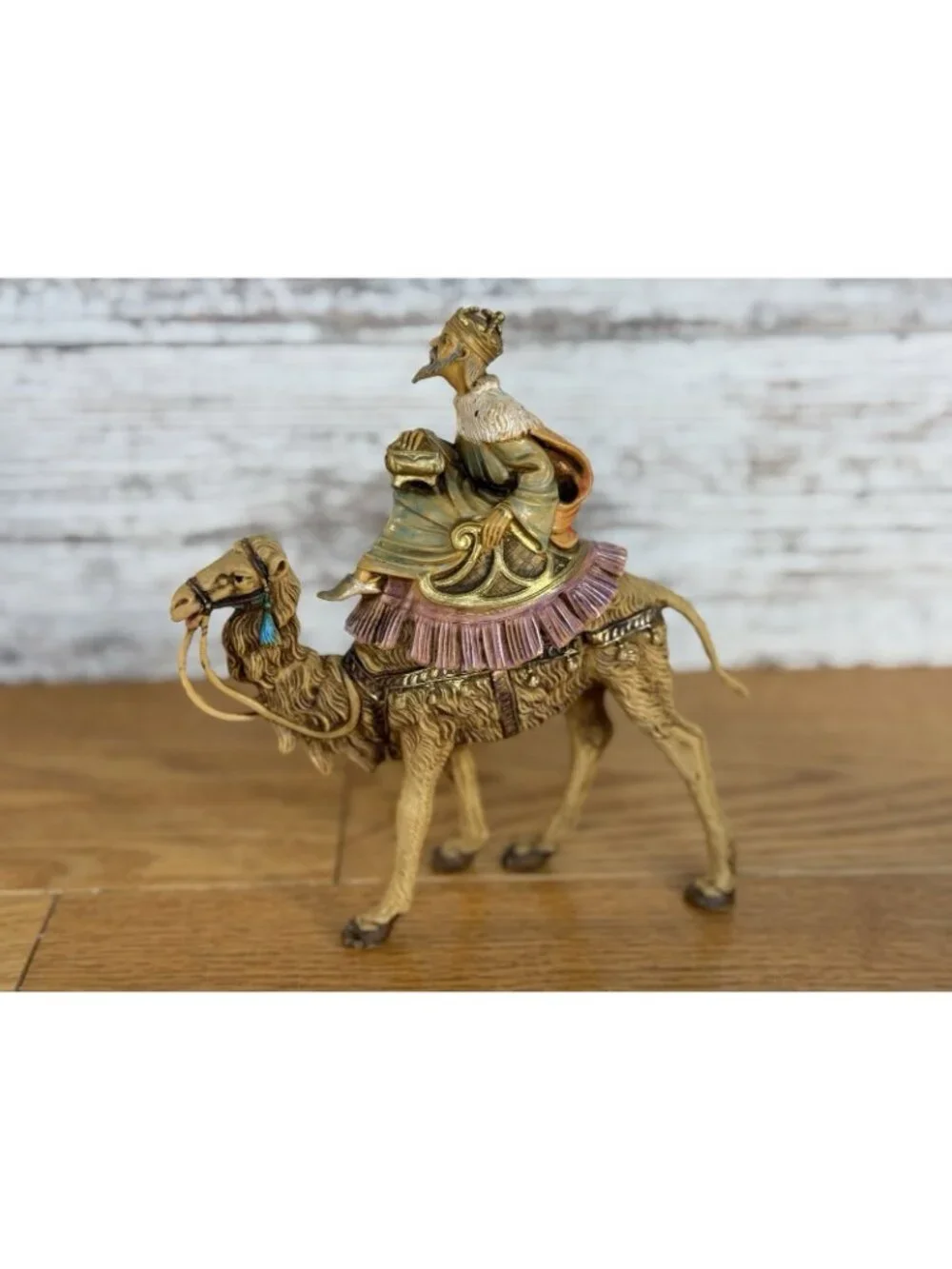 Vintage 1983 Fontanini Three Wisemen Riding Camels 6.5